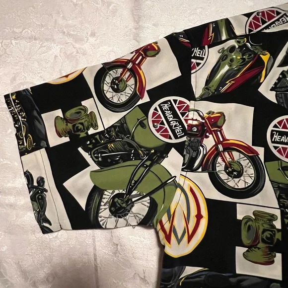 Box Office Island Men's Shirt / Motorcycle “Heaven or Hell “ size : M - Picture 2 of 6